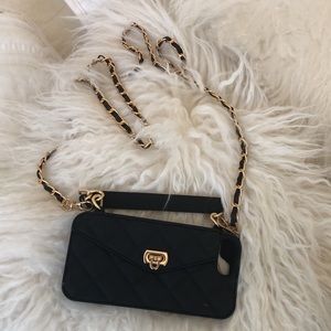 IPhone 6/7/8plus phone case with chain